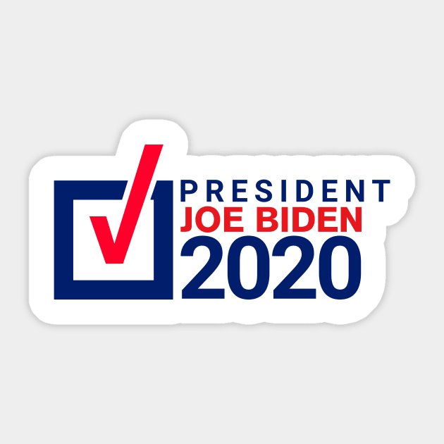 Joe Biden 2020 - American President Sticker by simplecreatives